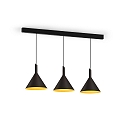 Wever & Ducr� LED Design Pendant luminaire SHIEK 3.0, � 25.2cm, 11W 1800-2850K, CRi >90, dimmable, black gold