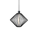 Pendel WIRO 1.1 DIAMOND CEILING SUSP E27 IP20, sort 