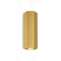 V�glampe HEXO MINI 2.0 - PAR16 up / down, 2-flammer GU10 IP20, guld d�mpbar