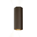 V�glampe HEXO MINI 2.0 - PAR16 up / down, 2-flammer GU10 IP20, bronze d�mpbar
