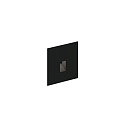 V�gindbygningslampe STRIPE WALL REC 0.7 IP20, sort mat 