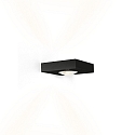 LED Wall luminaire LEENS 2.0, 2-sided, 2x 4W 3000K, CRi >90, dimmable, black