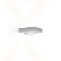 V�glampe LEENS 2.0 - UP&DOWN 2-flammer, med linseoptik IP20, aluminium b�rstet d�mpbar