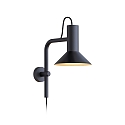 Wever & Ducr� V�glampe ROOMOR WALL 3.1 - PAR16 / SHADE 1.0 kort, med leddelt arm, med tilslutningsboks, uden skiftefunktion GU10 IP20, guld