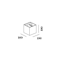 LED Wall luminaire BOX 1.0, up or down, 6W 1800-2850K 400lm, dimmable, black