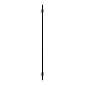 LED Design Wall luminaire FINLIN 3.0, 124cm, 12W 3000K, CRi >90, dimmable, black