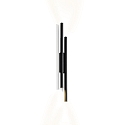 V�glampe MATCH WALL SURF 4.0 IP20, sort mat d�mpbar