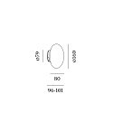 Wever & Ducr� Spejllampe PERLEZ CLIP IP44 2.0 - � 16CM IP44, hvid d�mpbar