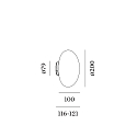 Wever & Ducr� Spejllampe PERLEZ CLIP IP44 3.0 - � 20CM IP44, hvid d�mpbar