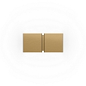 wall luminaire CG SQUARE 2P SMALL G9 IP20, champagner