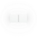 wall luminaire CG SQUARE 2P SMALL G9 IP20, white matt