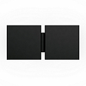 wall luminaire CG SQUARE 2G BIG E27 IP20, black matt