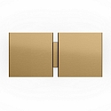 Væglampe CG SQUARE 2G BIG E27 IP20, champagne