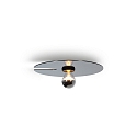 Wall luminaire MIRRO WALL 1.0, mirror � 30cm, E27 (excl.), black chrome