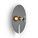 Wever & Ducr� Wall luminaire MIRRO WALL 2.0, mirror � 45cm, E27 (excl.), black chrome