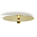 Wever & Ducr� Wall luminaire MIRRO WALL 3.0, mirror � 75cm, E27 (excl.), black gold