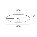 Wever & Ducré wall and ceiling luminaire MIRRO CEILING / WALL SURF 3.0 E27 IP20, aluminium, black matt 