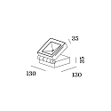 Wever & Ducr� Udend�rs spot X-BEAM 1.0 vipbar IP65, m�rkegr� d�mpbar
