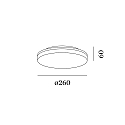 Wever & Ducr� V�g- og Loftlampe ROB 2.6 mittelgro� IP44, hvid d�mpbar