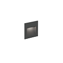 V�gindbygningslampe ORIS OUTDOOR WALL REC 0.8 down, konstant str�m, indirekte IP65, antracit 