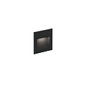 V�gindbygningslampe ORIS OUTDOOR WALL REC 0.8 down, konstant str�m, indirekte IP65, sort mat 