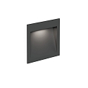 Udend�rs indbygningslampe ORIS OUTDOOR WALL REC 1.3 down, konstant str�m, indirekte IP65, antracit 