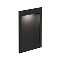 Udend�rs indbygningslampe ORIS OUTDOOR WALL REC 2.0 down, konstant str�m, indirekte IP65, sort mat 