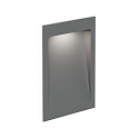 Udend�rs indbygningslampe ORIS OUTDOOR WALL REC 2.0 down, konstant str�m, indirekte IP65, gr� 