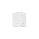Udend�rs loftlampe TUBE CARR� 1.0 firkantet, stiv GU10 IP65, hvid d�mpbar