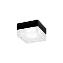Loftlampe BLAS 2.0 firkantet, overflademonteret version IP65, mat, kulsort d�mpbar