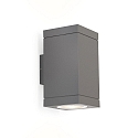 LED Outdoor Wall luminaire TUBE CARR� 2.0, IP65, 2-sided, 2x 8W 3000K 34�, CRi >90, dimmable, dark grey