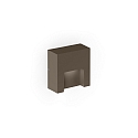 Udendørs wall luminaire RETO WALL SURFACE OUTDOOR 0.8 firkantet IP65, bronze dæmpbar