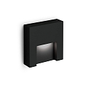 Udend�rs wall luminaire RETO OUTDOOR WALL SURF 1.3 IP65, sort mat d�mpbar