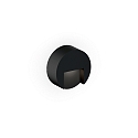 Udendørs wall luminaire RETO ROUND WALL SURFACE OUTDOOR 0.8 rund IP65, sort mat dæmpbar