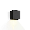 Udend�rs wall luminaire BOX 1.0 Kubusform, justerbar, ensidig IP65, sort d�mpbar