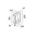 indbygningsramme ORIS 2.0 - RECESSED HOUSING med ramme, perforeret, sort