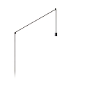 Penduloph�ng WIRO PLUG AND PLAY E27 850CM 1-fold, uden sk�rm, med stik, med ledningsd�mper E27 IP20, sort d�mpbar