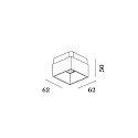 Wever & Ducr� Accessory for luminaires series BOX - single inside cover, white