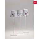 table lamp  POLDINA x PEANUTS IP65, white dimmable