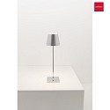 Zafferano table lamp  POLDINA PRO IP65, chrome, glossy dimmable
