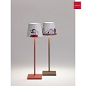 Zafferano table lamp  POLDINA x PEANUTS IP65, red dimmable