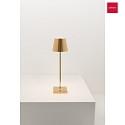 Zafferano table lamp  POLDINA PRO IP65, glossy, gold dimmable