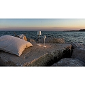 Zafferano Batteri bordlampe POLDINA MICRO IP65, hvid d�mpbar