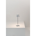 Zafferano Batteri bordlampe POLDINA MICRO IP65, chrom, blank d�mpbar