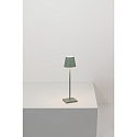 Zafferano Batteri bordlampe POLDINA MICRO IP65, salviegr�n d�mpbar