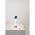 Zafferano Batteri bordlampe POLDINA MICRO IP65, bl� d�mpbar