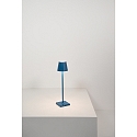 Zafferano Batteri bordlampe POLDINA MICRO IP65, bl� d�mpbar