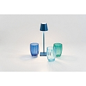 Zafferano Batteri bordlampe POLDINA MICRO IP65, bl� d�mpbar