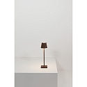 Zafferano Batteri bordlampe POLDINA MICRO IP65, corten d�mpbar
