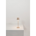 Zafferano Batteri bordlampe POLDINA MICRO IP65, sandy d�mpbar